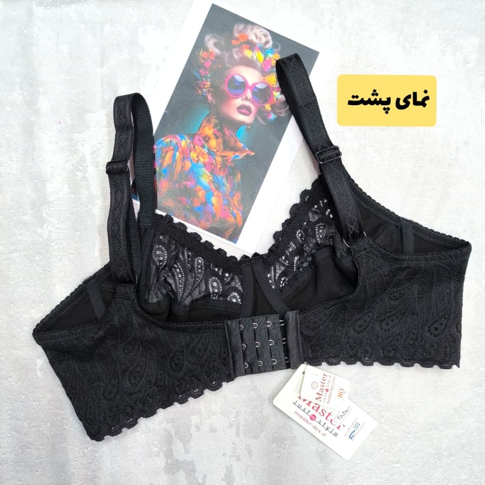سوتین طاووس تمام گیپور راحت (کاپ B) مدل Master 300 – تصویر ۳ از ۶