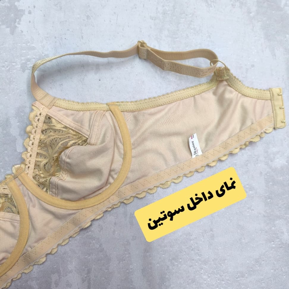 سوتین طاووس تمام گیپور راحت (کاپ B) مدل Master 300 – تصویر ۴ از ۶